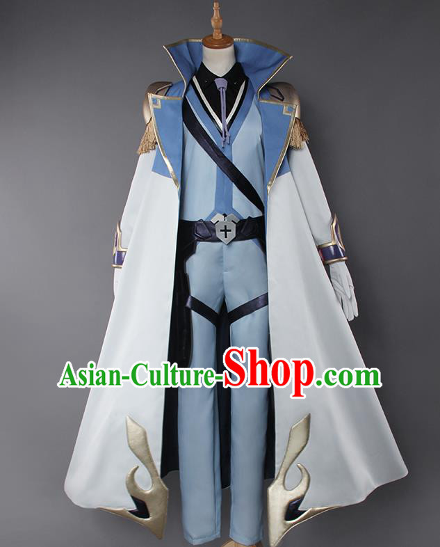 Chinese Traditional Cosplay Swordsman Armour Costumes Ancient Knight Clothing for Men