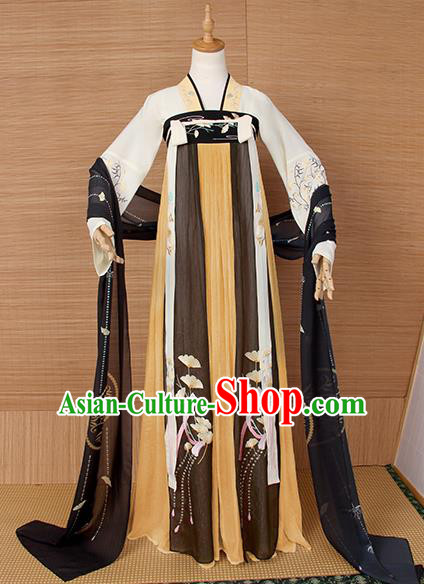 Top Grade Cosplay Princess Costumes Chinese Ancient Tang Dynasty Palace Lady Dress for Women