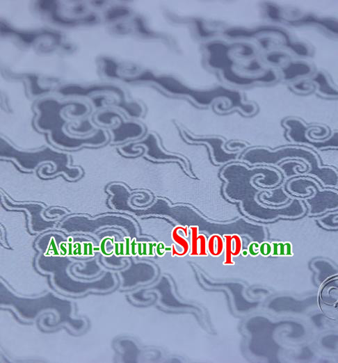 Asian Chinese Traditional Pattern Fabric Ancient Hanfu Lilac Brocade Silk Fabric Drapery Material