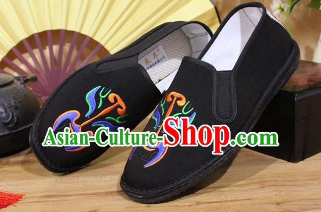 Chinese National Shoes Traditional Cloth Shoes Linen Shoes Embroidered Shoes