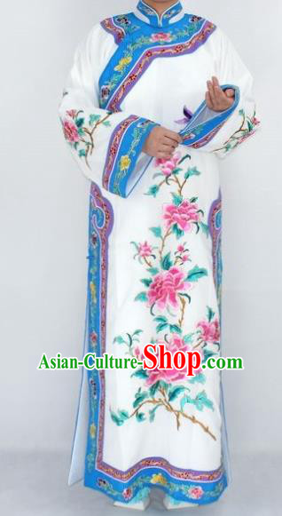 Chinese Traditional Peking Opera Empress Costumes Ancient Qing Dynasty Queen Embroidered Dress for Women