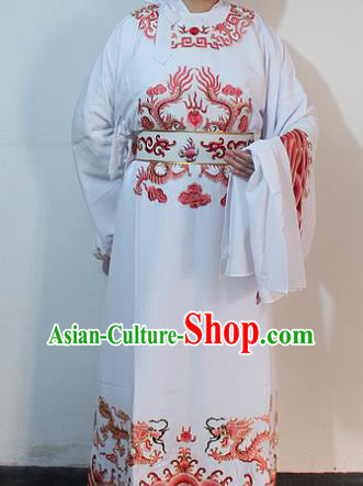 Chinese Traditional Peking Opera Scholar Embroidered Robe Ancient Minister Costume for Men