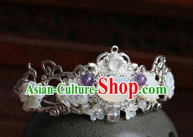 Chinese Traditional Hair Accessories Ancient Handmade Hanfu Hairdo Crown for Women