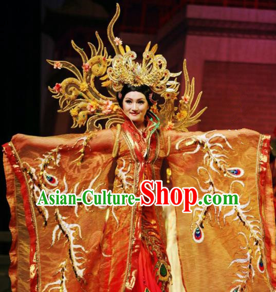 Chinese Traditional Classical Dance Costumes Ancient Queen Stage Performance Dress for Women