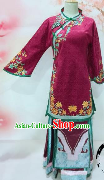 Traditional Chinese Qing Dynasty Historical Costumes Ancient Imperial Consort Embroidered Clothing for Women