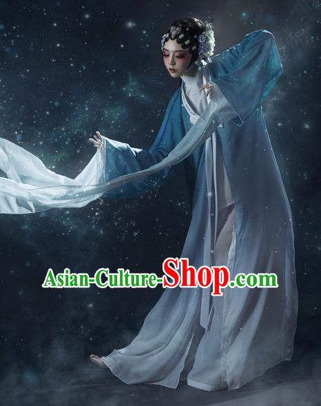 Traditional Chinese Ancient Beijing Opera Peri Imperial Concubine Costumes and Headpiece Complete Set for Women