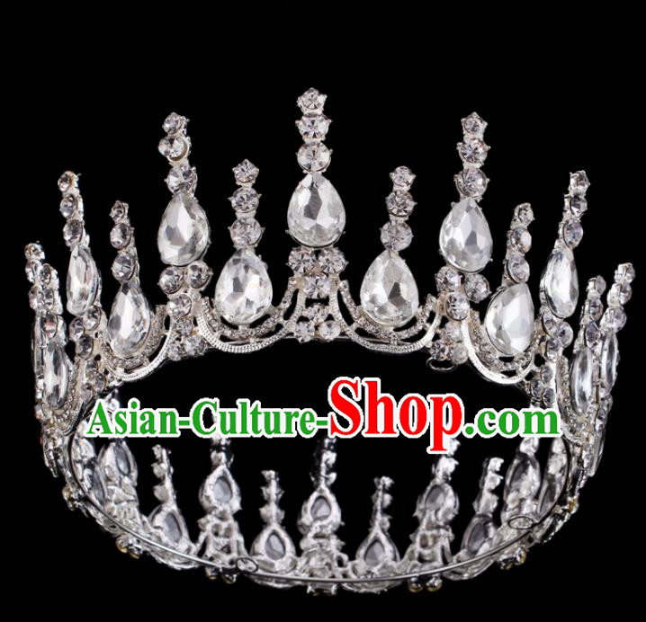 Top Grade Hair Jewelry Accessories Royal Crown Headwear Headdress for Women