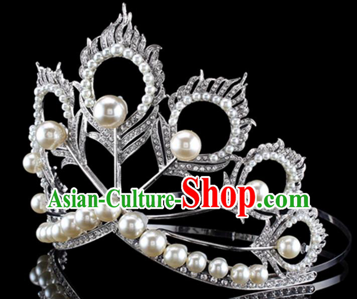 Top Grade Hair Jewelry Accessories Royal Crown Headwear Headdress for Women