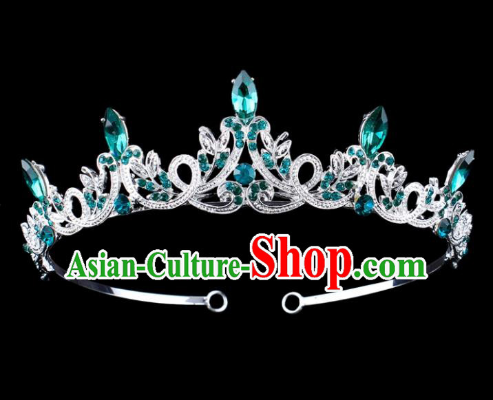 Top Grade Baroque Queen Hair Clasp Royal Crown Bride Retro Wedding Hair Accessories for Women