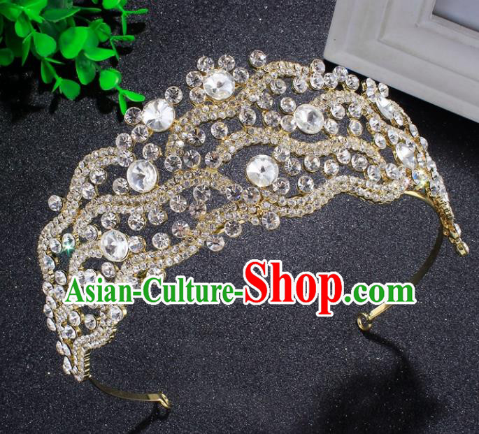 Top Grade Hair Jewelry Accessories Royal Crown Headwear Headdress for Women