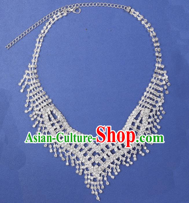 Top Grade Baroque Style Bride Jewelry Accessories Rhinestone Necklace for Women