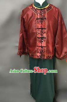 Chinese Ancient Qing Dynasty Nobility Childe Costumes Red Mandarin Jacket for Men