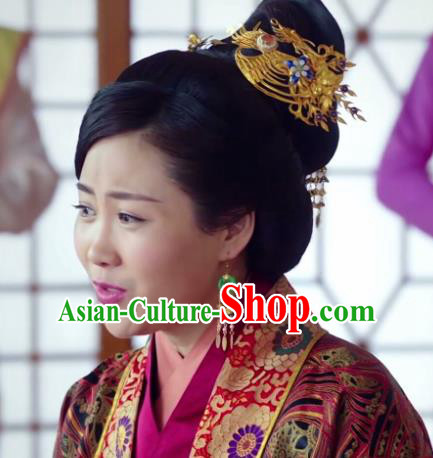 Chinese Ancient Imperial Consort Hair Accessories Phoenix Coronet Hairpins for Women