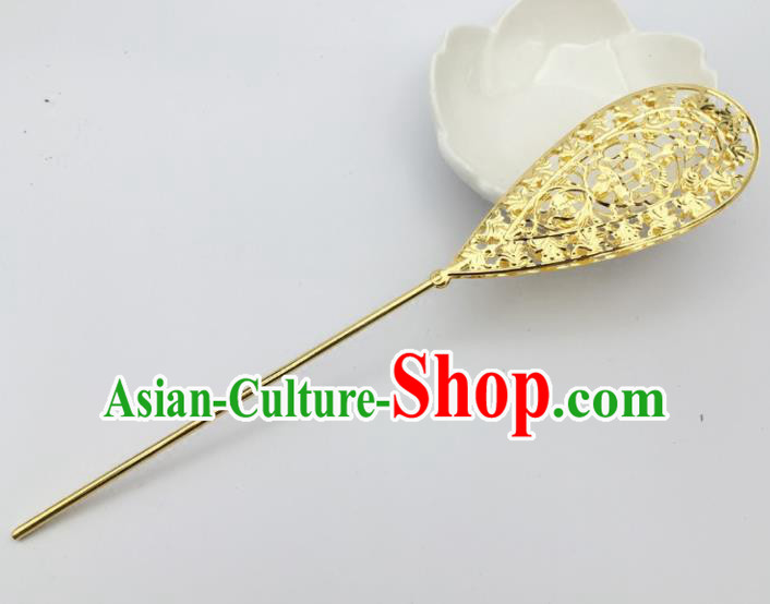 Chinese Ancient Princess Hair Accessories Palace Golden Hairpins for Women