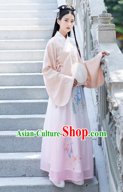 Traditional Chinese Ming Dynasty Princess Costumes Ancient Peri Hanfu Dress for Rich