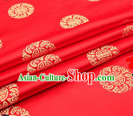 Chinese Traditional Flower Silk Fabric Brocade Embroidered Fabric Dress Material