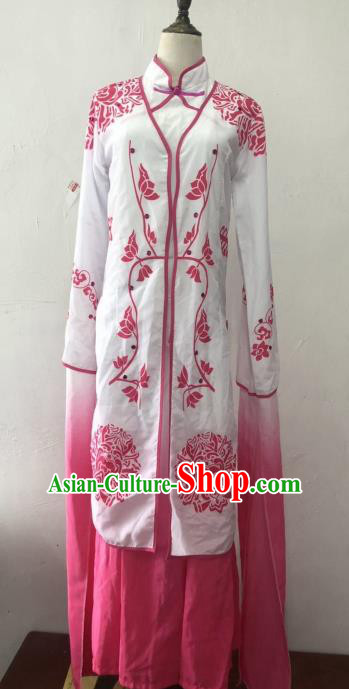 Chinese Traditional Classical Dance Costumes Beijing Opera Diva Folk Dance Pink Dress for Women