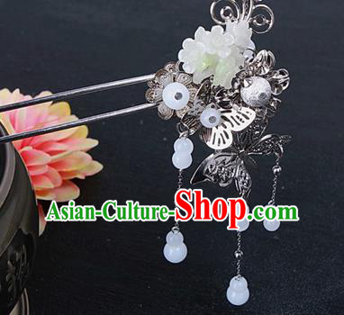 Chinese Traditional Handmade Hair Accessories Ancient Princess Butterfly Tassel Hairpins for Adults