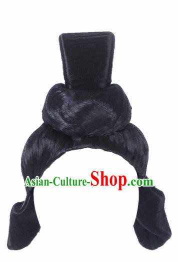 Traditional Chinese Handmade Wigs Sheath Hair Accessories Ancient Palace Princess Chignon for Women