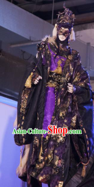 Asian Chinese Cosplay Costumes Ancient Swordsman Royal Highness Clothing for Men
