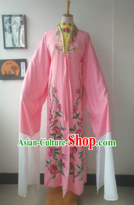 Chinese Traditional Peking Opera Diva Costumes Ancient Court Princess Pink Dress for Adults