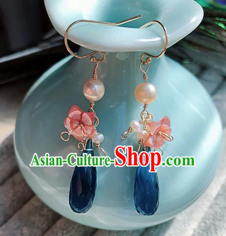 Top Grade Chinese Handmade Pearl Earrings Traditional Bride Jewelry Accessories for Women