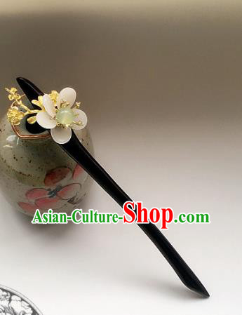 Handmade Chinese Ancient Sandalwood Hair Clip Hair Accessories Hanfu Hairpins for Women