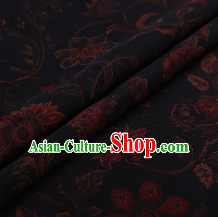 Chinese Traditional Silk Fabric Brocade Embroidered Fabric Dress Material Gambiered Canton Gauze