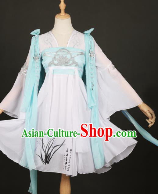 Traditional Chinese Hanfu Dress Ancient Peri Princess Costume for Women