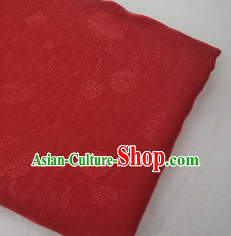Chinese Royal Red Brocade Palace Traditional Pattern Design Silk Fabric Chinese Fabric Asian Material