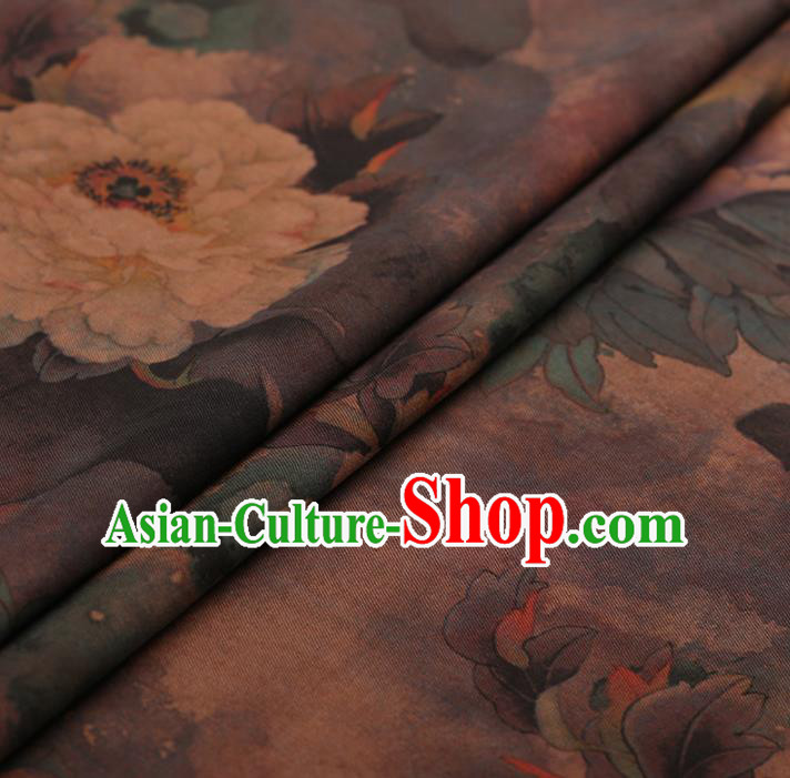 Chinese Traditional Silk Fabric Brocade Embroidered Fabric Dress Material Gambiered Canton Gauze