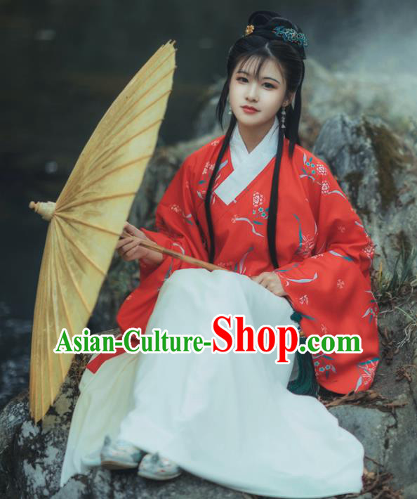 Chinese Ming Dynasty Princess Costumes Traditional Ancient Noble Lady Hanfu Dress for Women