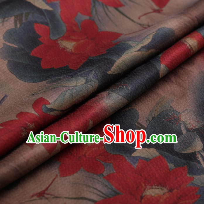 Chinese Traditional Silk Fabric Brocade Embroidered Fabric Dress Material Gambiered Canton Gauze