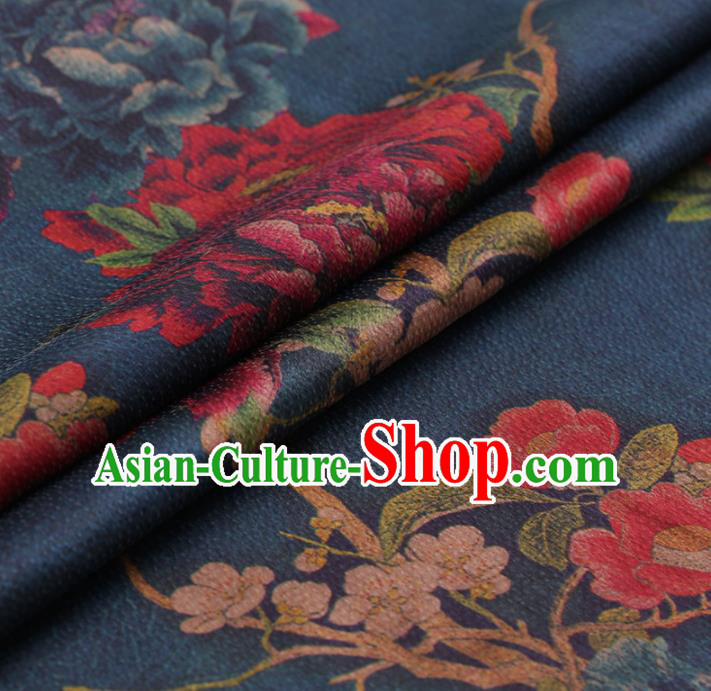 Chinese Traditional Silk Fabric Brocade Embroidered Fabric Dress Material Gambiered Canton Gauze