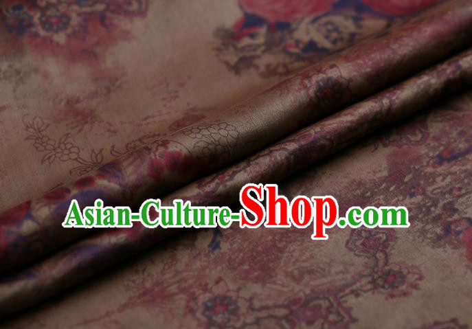 Chinese Traditional Silk Fabric Brocade Embroidered Fabric Dress Material Gambiered Canton Gauze