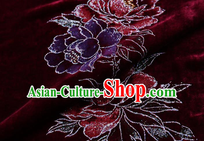Chinese Traditional Silk Fabric Brocade Embroidered Fabric Dress Material Gambiered Canton Gauze