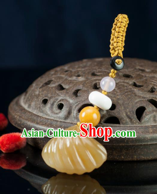 Chinese Traditional Jewelry Accessories Ancient Hanfu Agate Pendant Key Chain for Women