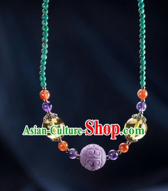 Chinese Traditional Jewelry Accessories Necklet Ancient Hanfu Necklace for Women