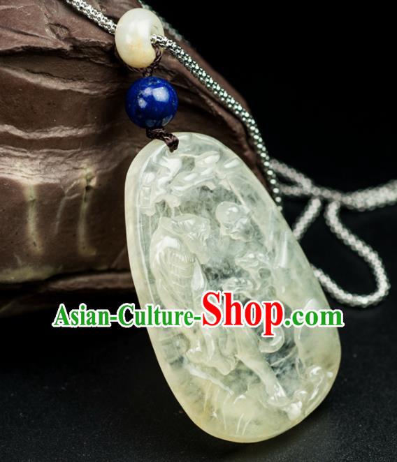 Chinese Ancient Jewelry Accessories Jade Hairpins Headwear Headdress Hanfu Necklace Earrings for Women