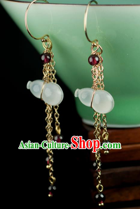 Chinese Ancient Jewelry Accessories Jade Hairpins Headwear Headdress Hanfu Necklace Earrings for Women