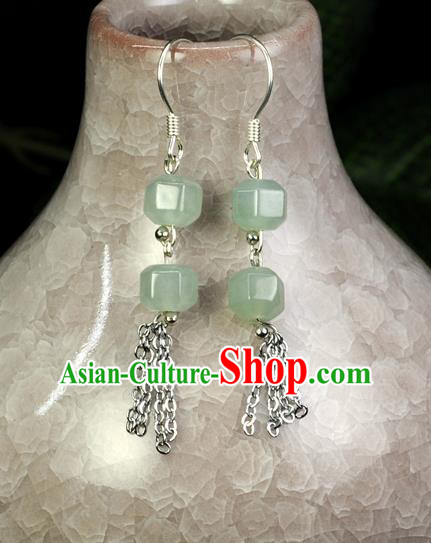Chinese Ancient Jewelry Accessories Jade Hairpins Headwear Headdress Hanfu Necklace Earrings for Women