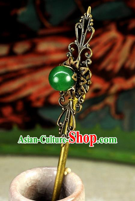 Chinese Ancient Jewelry Accessories Jade Hairpins Headwear Headdress Hanfu Necklace Earrings for Women