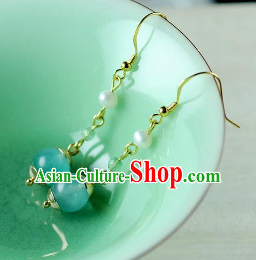 Chinese Ancient Jewelry Accessories Jade Hairpins Headwear Headdress Hanfu Necklace Earrings for Women