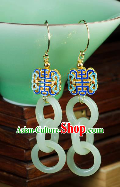 Chinese Ancient Jewelry Accessories Jade Hairpins Headwear Headdress Hanfu Necklace Earrings for Women