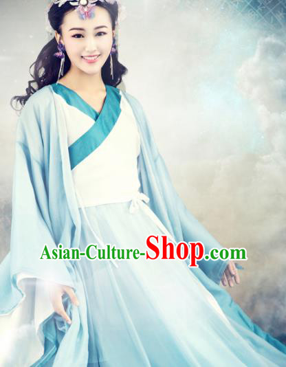 Chinese Ancient Goddess Hanfu Dress Traditional Tang Dynasty Swordswoman Costumes for Women