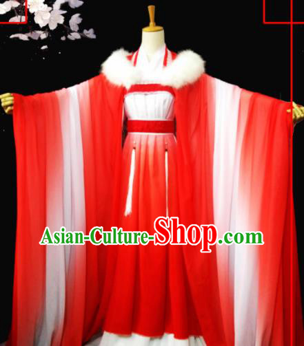 Chinese Ancient Palace Princess Hanfu Dress Cosplay Peri Costumes for Women