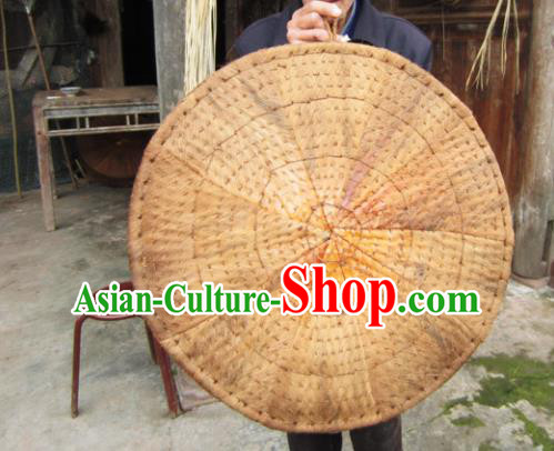Chinese Traditional Handmade Futon Craft Straw Braid Cattail Hassock Rush Cushion