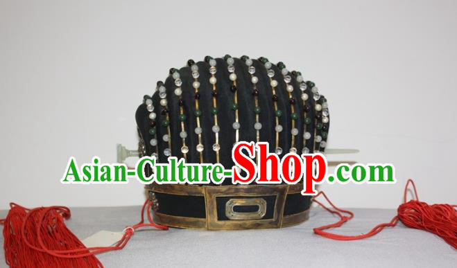 Chinese Traditional Ancient Minister Headdress Ming Dynasty Chancellor Hat for Men