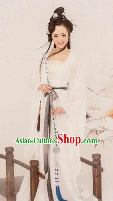 Chinese Ancient Swordswoman Hanfu Dress Traditional Drama Peri Costumes for Women