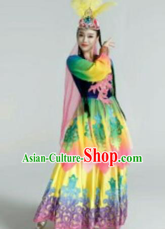 Traditional Chinese Fan Dance Folk Dance Costume Classical Yangko Dance Classical Dance Dress Minority Clothing